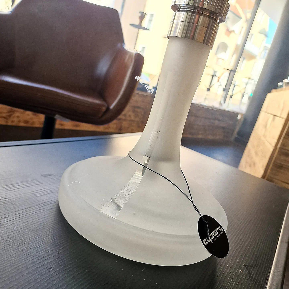 德国进口Cyborg Shisha 精工不锈钢大号四管酒吧水烟壶Hookah - 图1