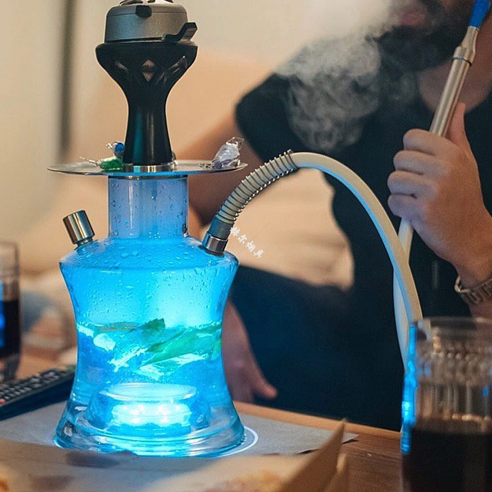 便携式带旅行包 小号水烟壶单管玻璃水烟 oduman hookah shisha - 图2