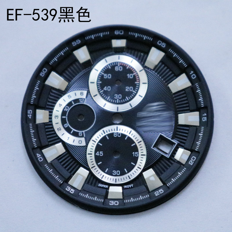 适用卡西欧EF-524 524SP 550 316D539刻度面表盘手表字面配件缺 - 图2