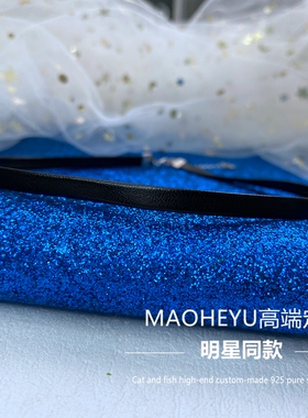 s925纯银皮绳项圈防过敏不掉色