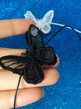 choker黑白蝴蝶日韩风超仙锁骨链