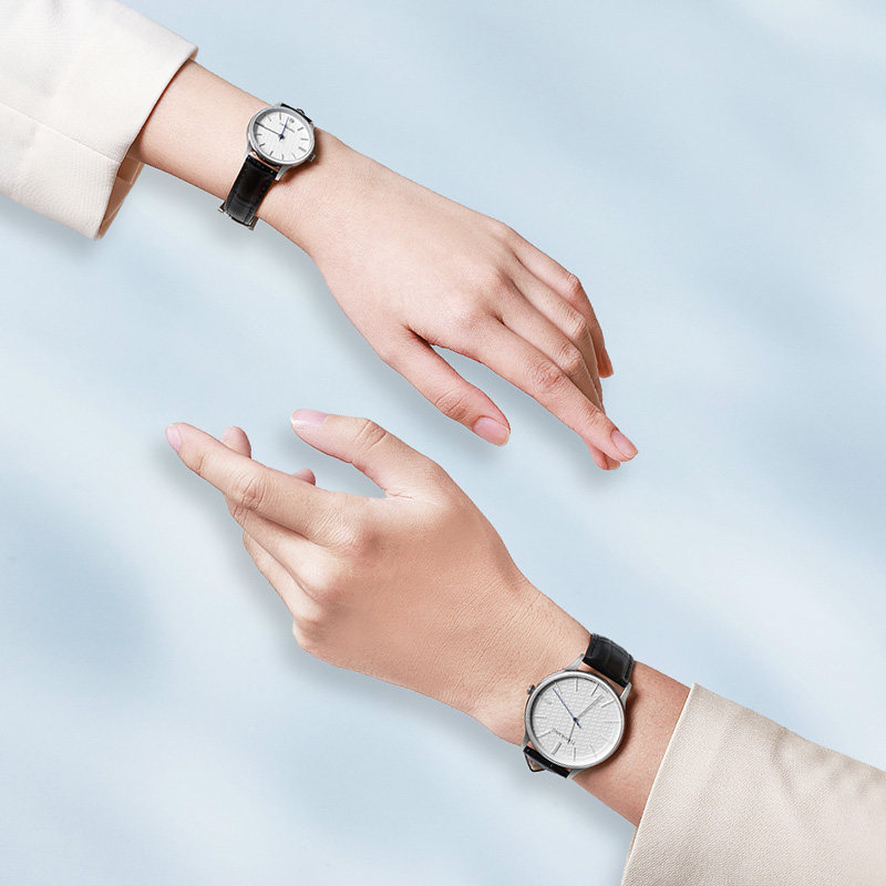 天王沧海系列水波纹31331石英表 天王国产腕表