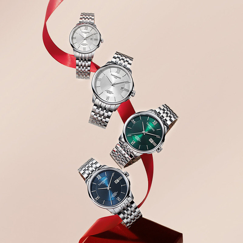 【商场同款专柜直发】天王恒隽机械表 天王国产腕表