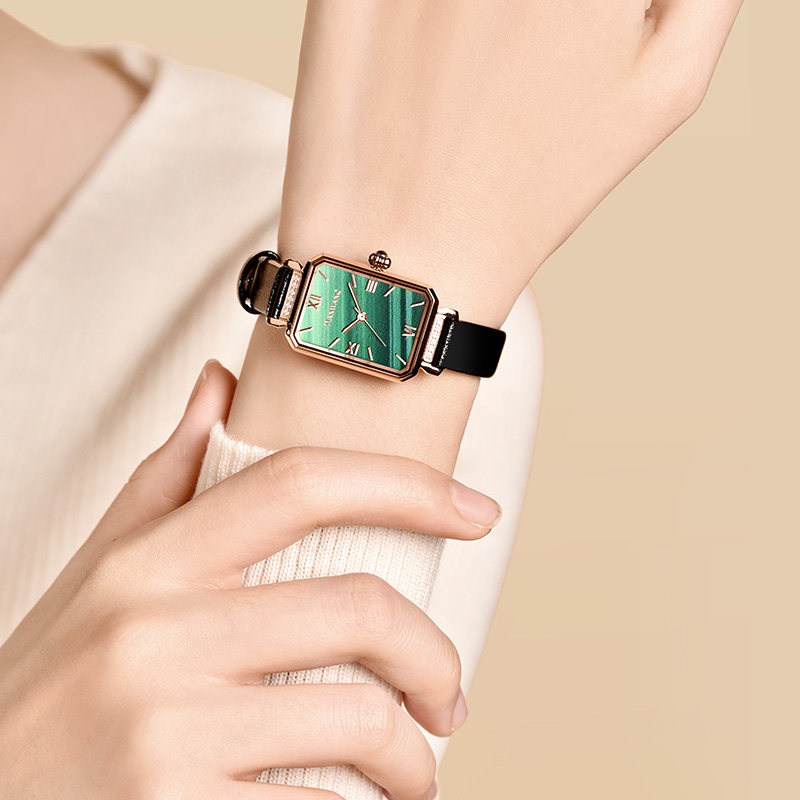 天王旗舰店小方表石英礼物手表 天王国产腕表