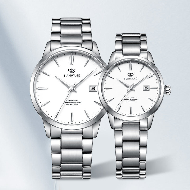 歆动系列情侣机械男女51152天王表 天王国产腕表