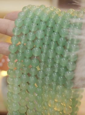【8mm玉髓圆珠】天然石水晶diy手串手链项链耳饰配件材料直孔散珠