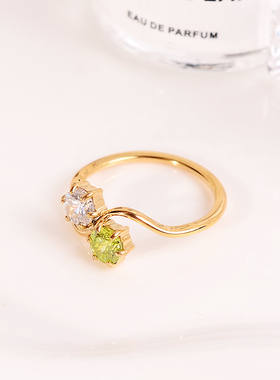 钛钢戒指 爆闪时尚百搭轻奢戒指女小众设计高级感食指环不褪色