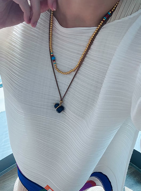 铜合金项链 七子葫芦项链女时尚复古高级感福禄新中式手工配饰品