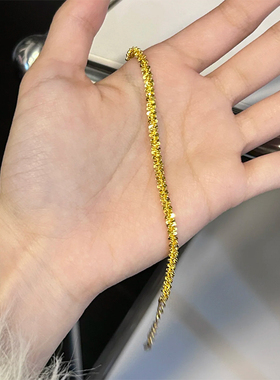 钛钢手链 波光粼粼手链女高级感小众爆闪手环精致气质手饰不褪色