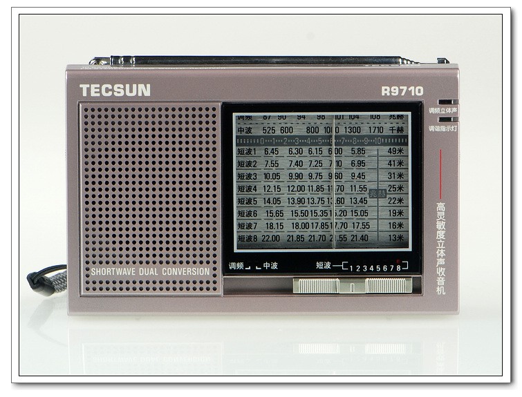 Tecsun/德生 R-9710二次变频高灵敏立体声指针式收音机调频短波 - 图1