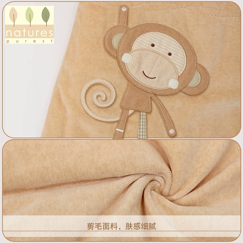 Британская природа чистая осень и зимняя толстая спальная мешок для новорожденных, а анти -гал