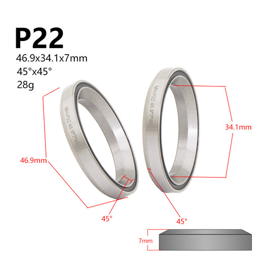 Front fork headset bearing 524941.8 repair bearing