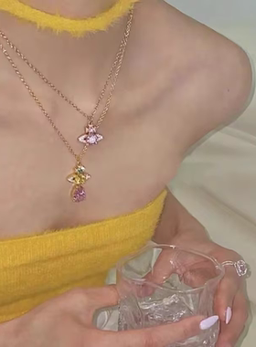 西太后正品水滴大锆石项链