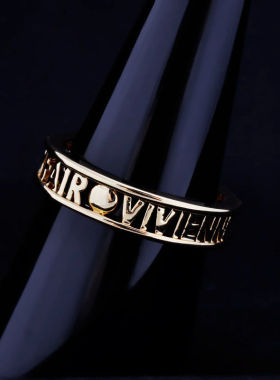 西太后薇薇安镂空土星情侣戒指