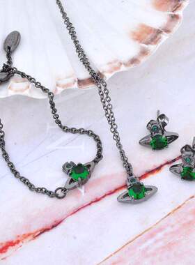 西太后银色四爪大钻土星手链