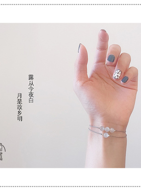 【隐藏露白】原创白女白色手绳