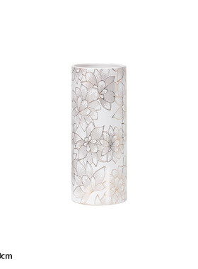 空间港轻奢中古典花瓶青花瓷工艺品贴花陶瓷摆件软装诧寂风高级感