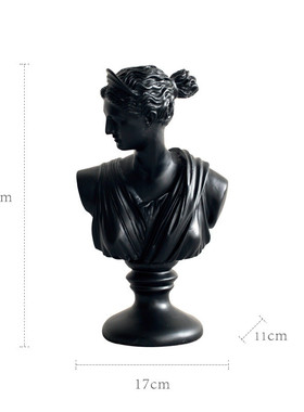 石膏工艺品欧式人物ins饰品创意家居客厅摆件雕刻石膏素描摆件