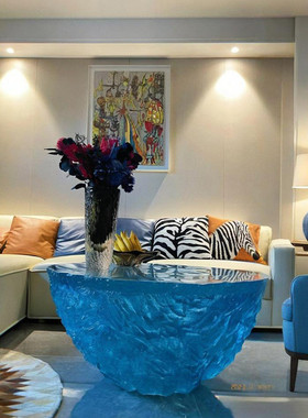 落地起定进口环氧透明树脂办公摆件定制大型小型酒店商场一件雕塑