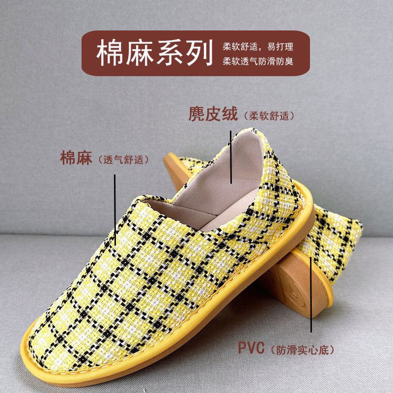 做月子拖鞋保暖布艺包跟拖鞋男女家用卧室内防滑软底地板棉鞋,淘宝优惠券,粉丝福利购,淘宝优惠卷
