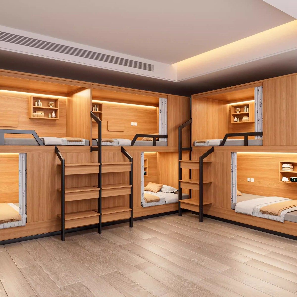 太空舱电竞酒店上下床青旅民宿双层床公寓床学生宿舍实木上下铺,淘宝优惠券,粉丝福利购,淘宝优惠卷