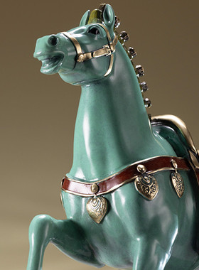 朱炳仁铜 壮志凌客厅装饰马摆件家居饰品办公桌摆件办公室摆件