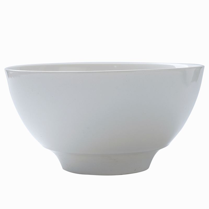 中式碗白色骨瓷家用陶瓷饭店餐具套装汤碗6英寸面碗瓷碗饭碗瓷
