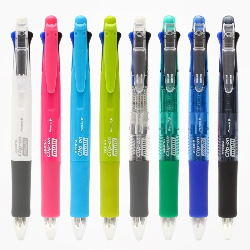 ZEBRA斑马四色圆珠笔笔+铅笔芯B4SA1学生用多色笔合一多功能笔-图3