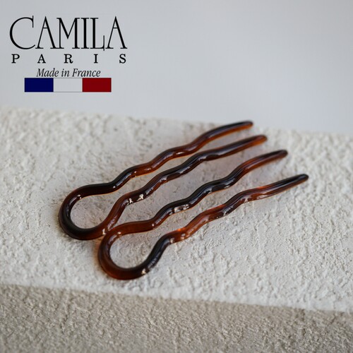 现货章小蕙Camila Paris/卡蜜拉发卡法国U型夹盘发神器花苞丸子头 - 图0