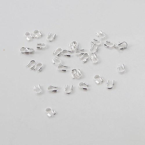 14K包金保色配件U型护线器马蹄扣收尾扣串珠钢丝线手工diy配件 - 图1