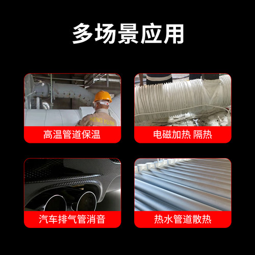 隔热棉耐高温防火棉无碱玻璃纤维针刺毯排气管消音棉电磁保温棉毡 - 图2