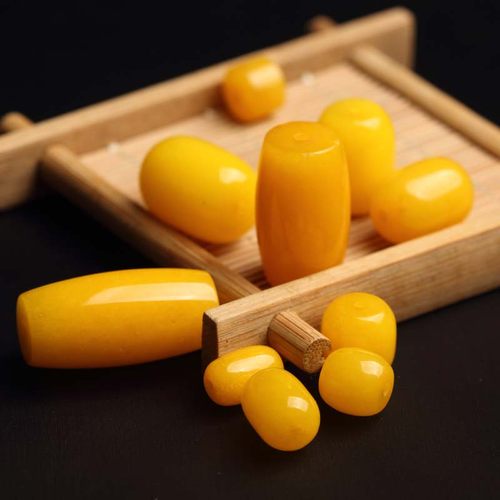 蜜蜡色黄玉髓桶珠 隔珠 佛珠手串108念珠隔珠菩提配饰顶珠腰珠 - 图2