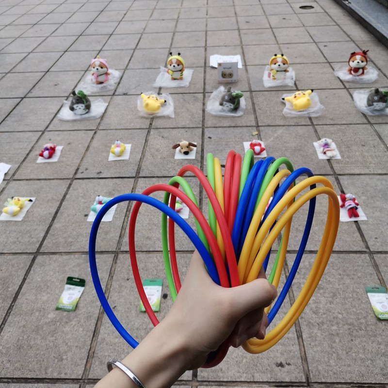 投掷套圈圈环广场夜市摆地摊塑料圈圈亲子互动幼儿园扔圈游戏玩具 - 图0