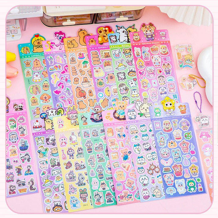 网红ins卡通手账贴纸儿童手工创意礼品小女孩礼物幼儿园奖励奖品