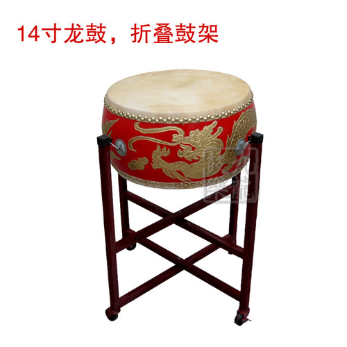 5寸6寸7寸8寸9寸10寸12寸排鼓扁鼓堂鼓牛皮鼓实木儿童鼓大鼓锣鼓 - 图3