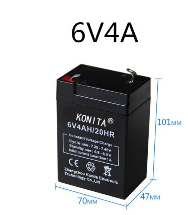 儿童电动车电瓶6V4AH4.5AH7AH电动三轮车玩具摩托车电子称蓄电池 - 图3