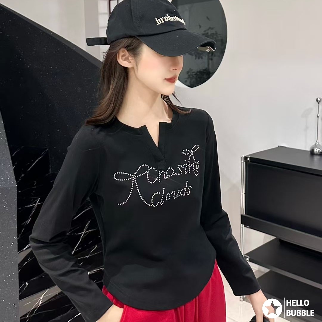 2025秋冬新款显瘦修身弹力烫钻小衫卫衣广场舞套装演出服街舞爵士,淘宝优惠券,粉丝福利购,淘宝优惠卷