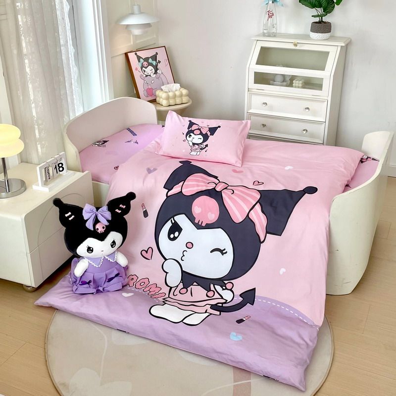 库洛米幼儿园被子三件套全棉被褥六件套宝宝午睡婴入园儿童床品,淘宝优惠券,粉丝福利购,淘宝优惠卷