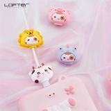 Lovte Data Cable Защитный рукав горький 11 милые животные кусая головка 6/7/8/x/xs max/xr/11promax зарядка защита заряжа