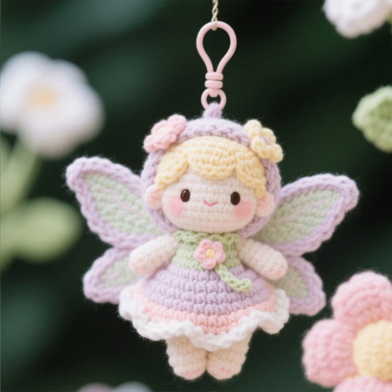毛线钩针可爱花仙子玩偶手工编织小精灵人偶diy材料包送闺蜜礼物,淘宝优惠券,粉丝福利购,淘宝优惠卷