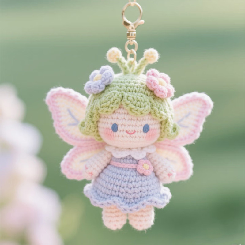 毛线钩针可爱花仙子玩偶手工编织小精灵人偶diy材料包送闺蜜礼物,淘宝优惠券,粉丝福利购,淘宝优惠卷