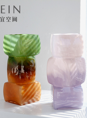 美宜空间现代简约琉璃花瓶