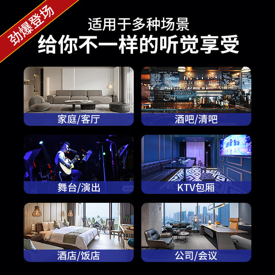 家庭KTV音响套装家用K歌点歌会议室专用音箱功放套装餐厅商用酒吧