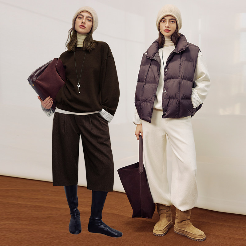 因由 秋冬ROW松紧阔腿裤休闲圆领套头卫衣时尚套装女秋冬二件套,淘宝优惠券,粉丝福利购,淘宝优惠卷