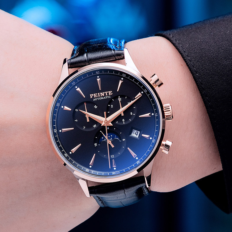 新款正品防水夜光全自动霸气男表 佩恩特手表国产腕表
