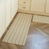 French cream style kitchen floor mat non-slip strip carpet