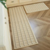 French cream style kitchen floor mat non-slip strip carpet