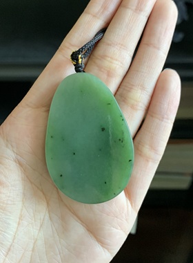 毛毛的翠/M 10395/和田玉碧玉佛公挂件//350