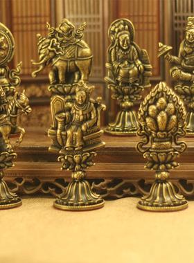 密宗彩绘七珍宝摆件