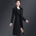 Giải phóng mặt bằng chống mùa, mùa thu và mùa đông, áo khoác cashmere của phụ nữ trung niên, không có hai mặt, phần dài, áo khoác len quá gối - Áo len lót đôi áo phao nữ dáng ngắn hàn quốc Áo len lót đôi